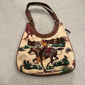 Isabella Fiore Beaded Western Shoulder Bag